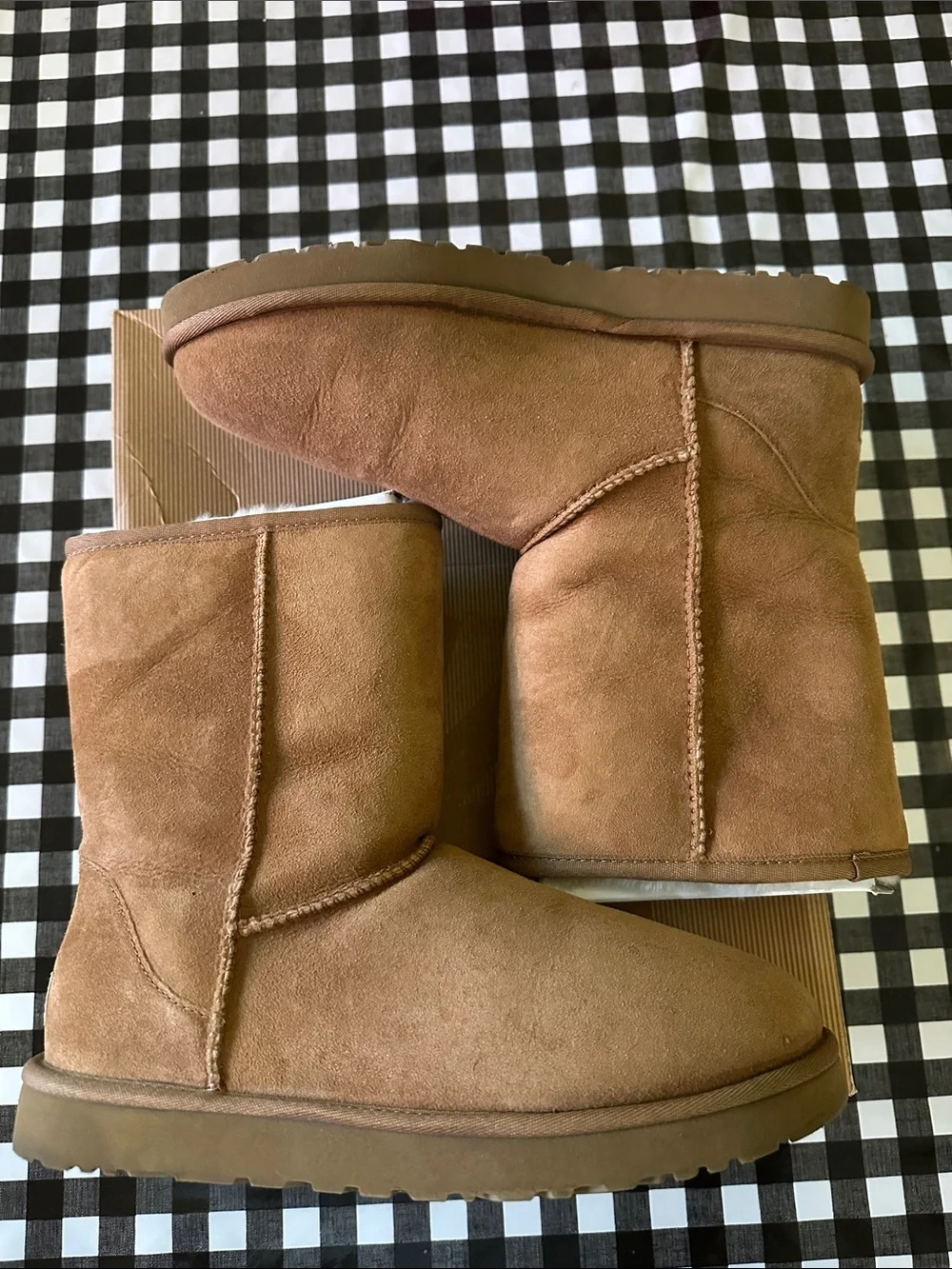 UGG Chestnut Classic Short Suede Winter Boots